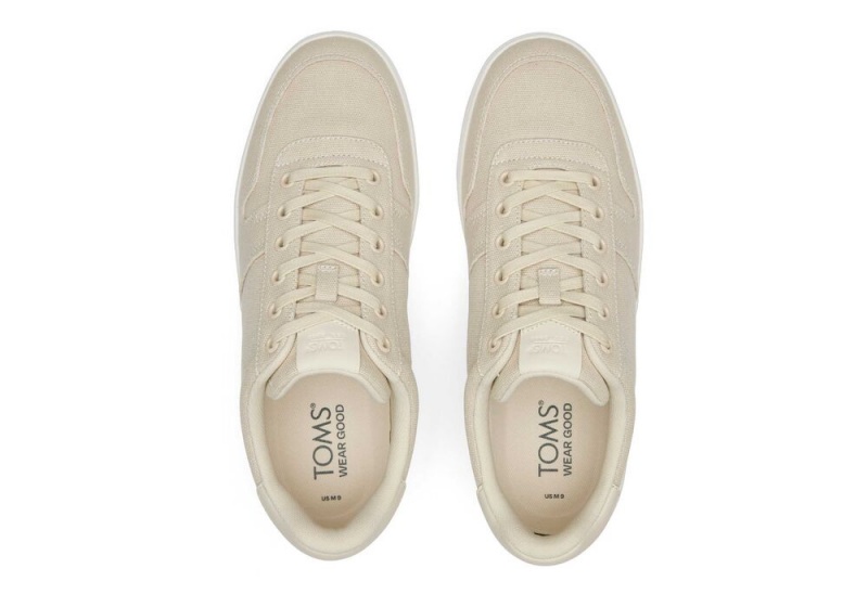 Toms TRVL LITE Court Canvas Beige | 1358HNXYJ