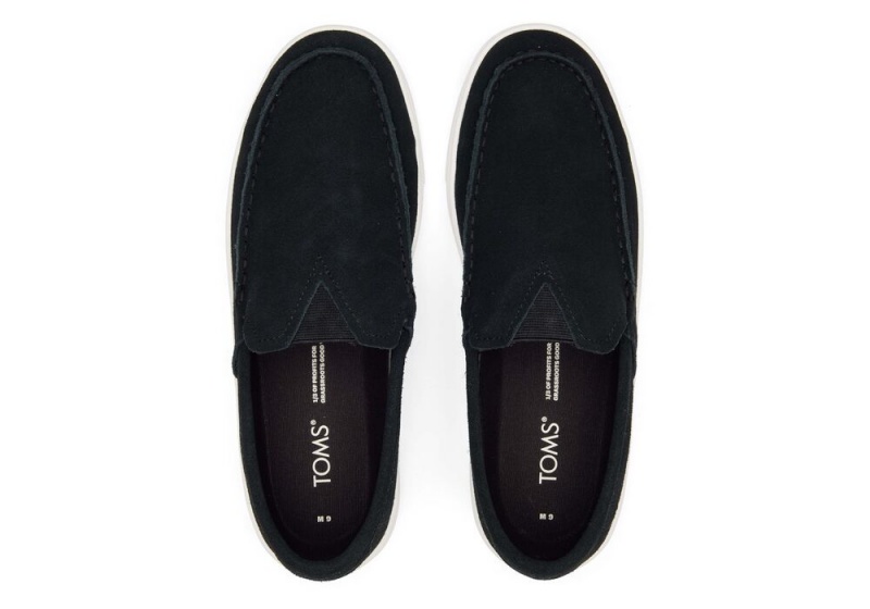 Toms TRVL LITE Wildleder Loafer Schwarz | 2857JHLEN