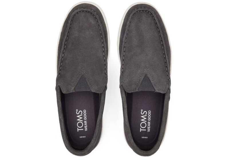 Toms TRVL LITE Wildleder Loafer Schwarz | 3284PUTHA