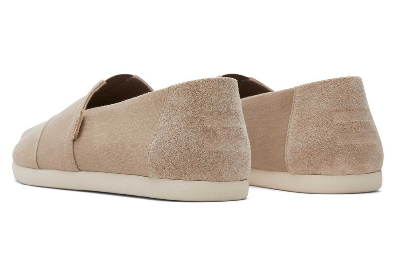 Toms Taupe Wildleder Brushed Twill Tiefesgrau | 7540DYXVR