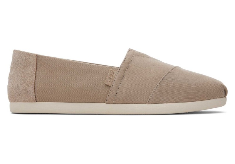 Toms Taupe Wildleder Brushed Twill Tiefesgrau | 7540DYXVR