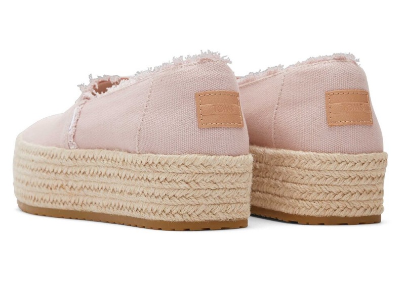 Toms Valencia Canvas Plattform Rosa | 8724IOXGA