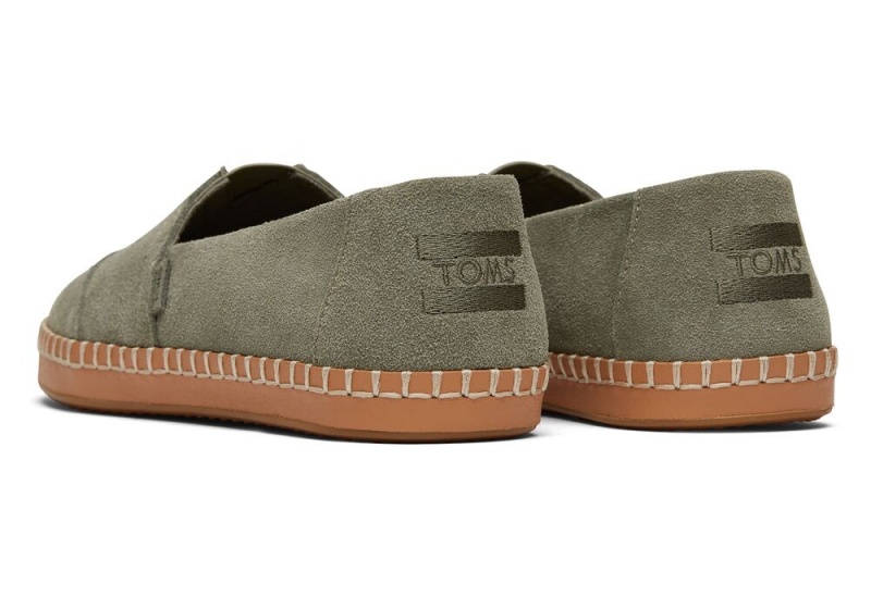 Toms Vetiver Wildleder Leder Wrap Grau | 0976DRKYT