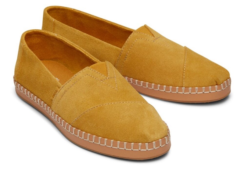 Toms Wildleder Leder Wrap Gold | 9875FUIJK