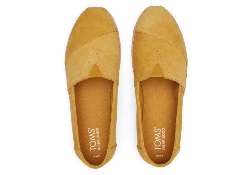 Toms Wildleder Leder Wrap Gold | 9875FUIJK