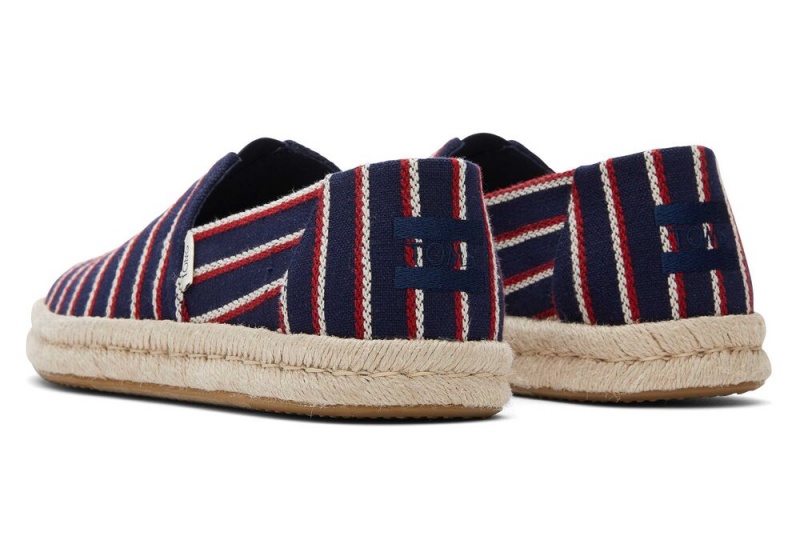 Toms Woven Stripes Rope 2.0 Navy | 9712XNUDQ