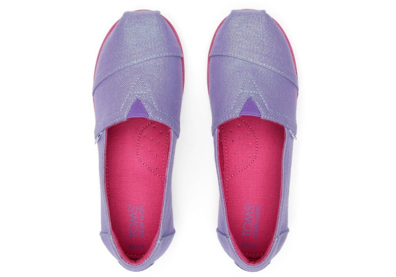 Toms Youth Alp Plattform Glimmer Kids Shoe Lila | 1253OGSEF