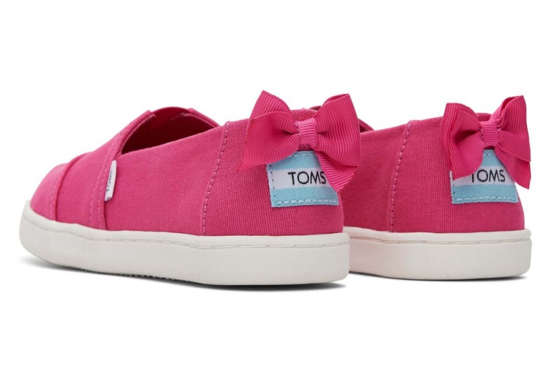 Toms Youth Bow Kids Shoe Fuchsie | 7169JNMBE