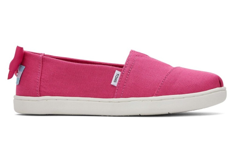 Toms Youth Bow Kids Shoe Fuchsie | 7169JNMBE