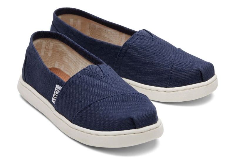 Toms Youth Canvas Kids Shoe Navy | 8472STHNV