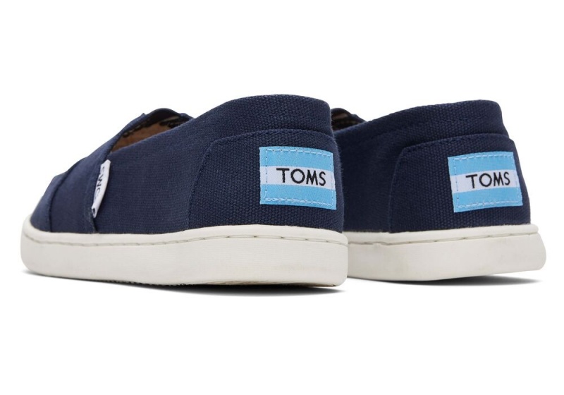 Toms Youth Canvas Kids Shoe Navy | 8472STHNV