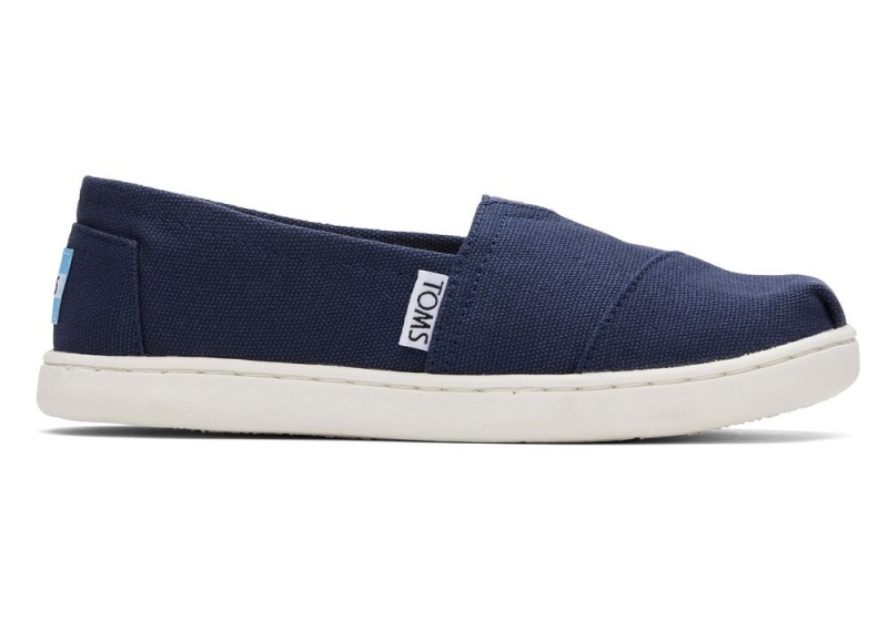 Toms Youth Canvas Kids Shoe Navy | 8472STHNV