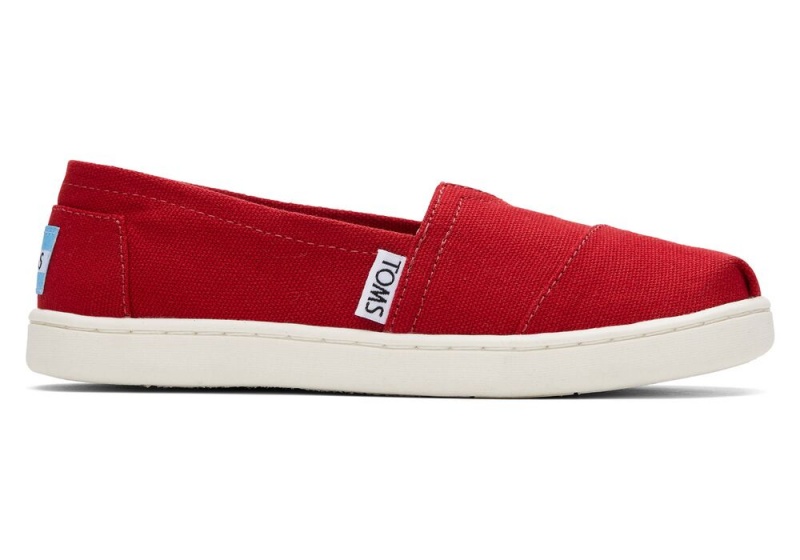 Toms Youth Canvas Kids Shoe Rot | 5379TAEXO