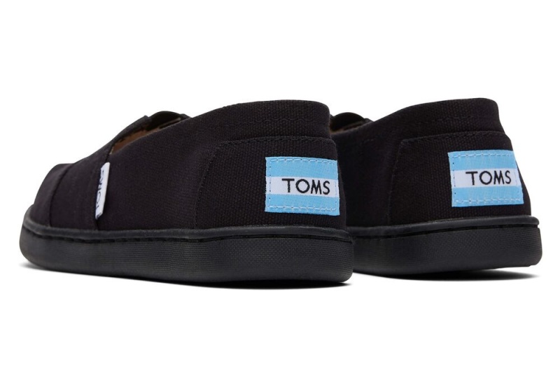 Toms Youth Canvas Kids Shoe Schwarz | 4215KWNCG