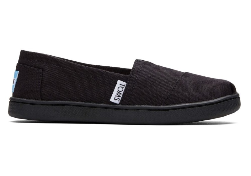 Toms Youth Canvas Kids Shoe Schwarz | 4215KWNCG