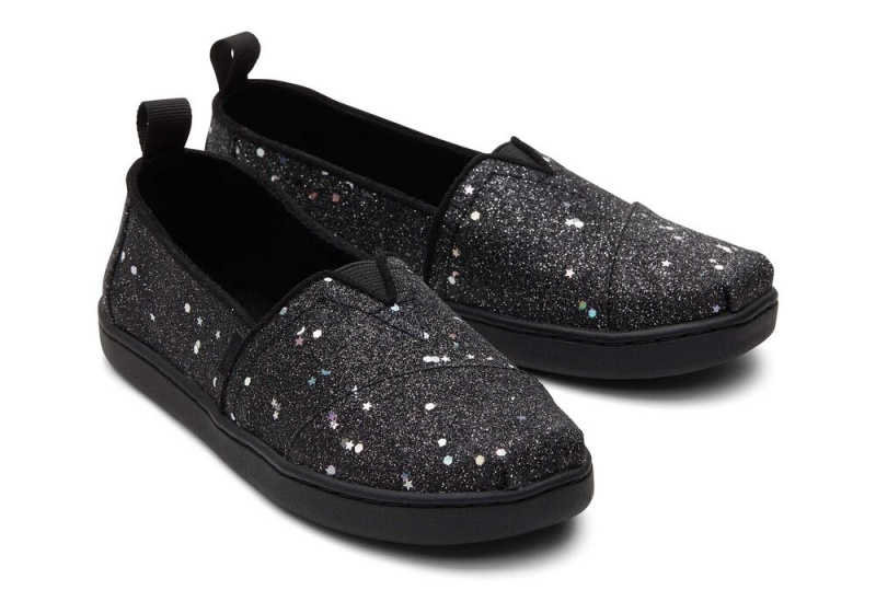 Toms Youth Cosmic Glitter Kids Shoe Schwarz | 2358KAQIO