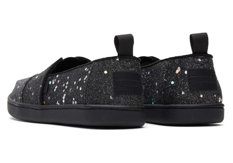 Toms Youth Cosmic Glitter Kids Shoe Schwarz | 2358KAQIO