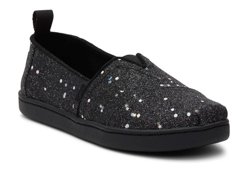 Toms Youth Cosmic Glitter Kids Shoe Schwarz | 2358KAQIO