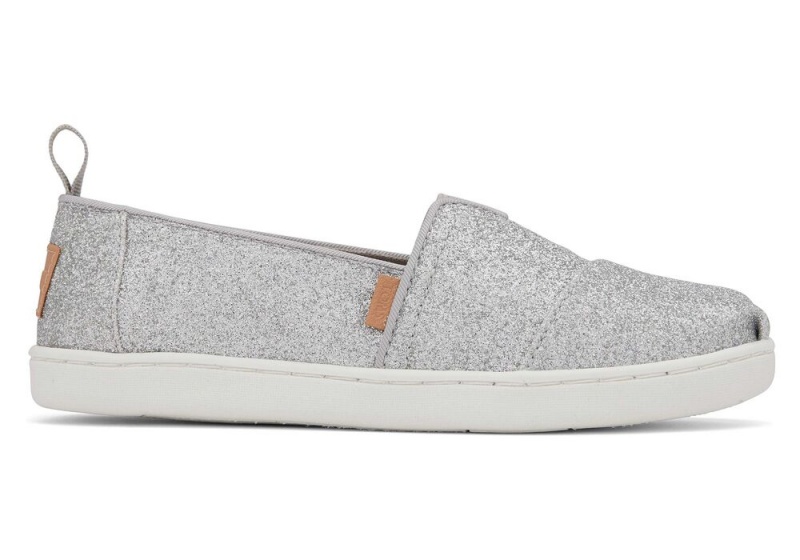 Toms Youth Glimmer Kids Shoe Silber | 1428IHTBK