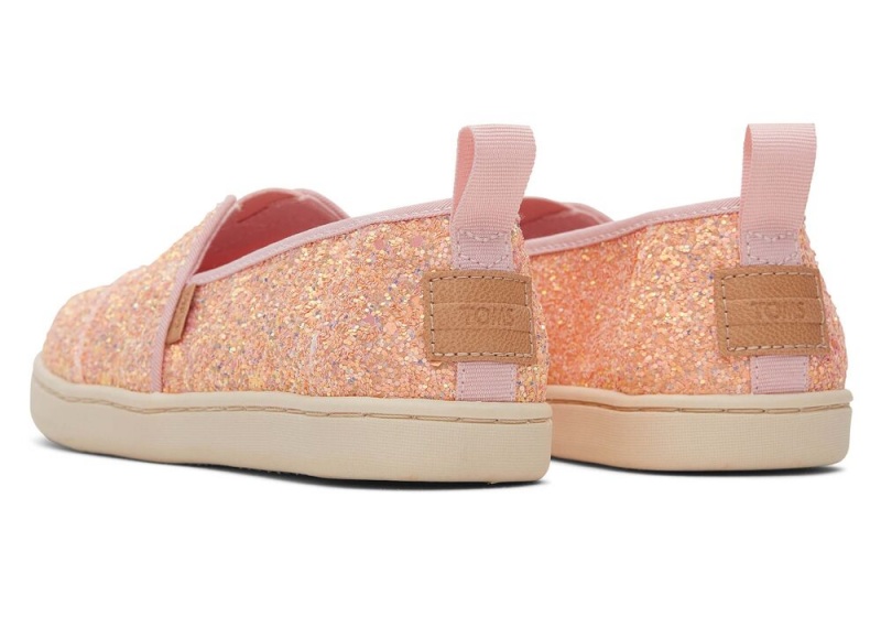 Toms Youth Glitter Kids Shoe Rosa | 4815RPYVF