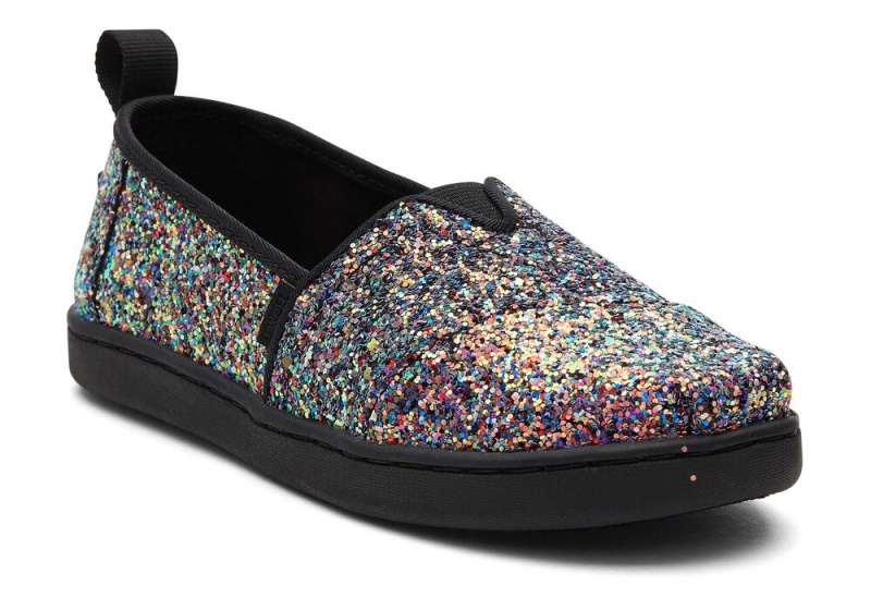 Toms Youth Glitter Kids Shoe Schwarz | 1053SZWAP