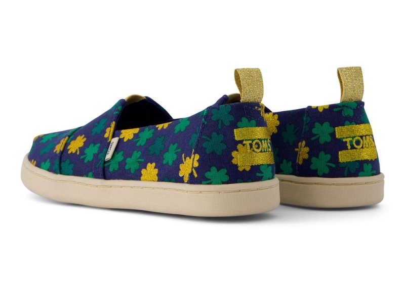 Toms Youth Lucky Shimmer Clovers Kids Shoe Blumen | 2386UMKXR