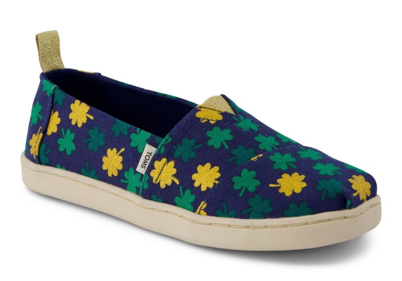 Toms Youth Lucky Shimmer Clovers Kids Shoe Blumen | 2386UMKXR