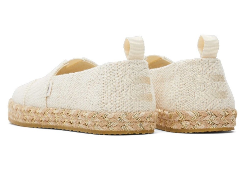 Toms Youth Metallic Kids Shoe Beige | 5821ZNPEW