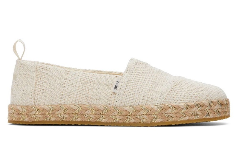 Toms Youth Metallic Kids Shoe Beige | 5821ZNPEW