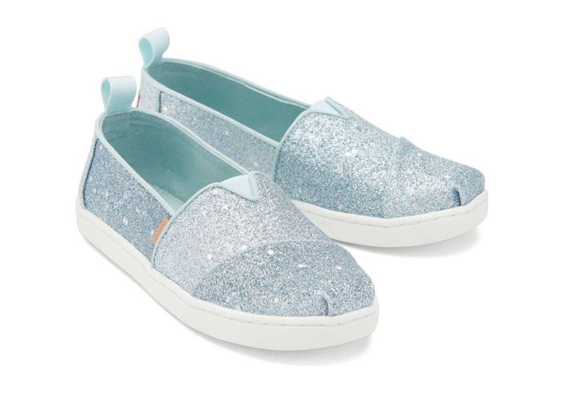 Toms Youth Mint Cosmic Glitter Kids Shoe Mintfarben | 5647FLJNU