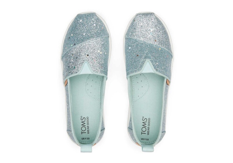 Toms Youth Mint Cosmic Glitter Kids Shoe Mintfarben | 5647FLJNU