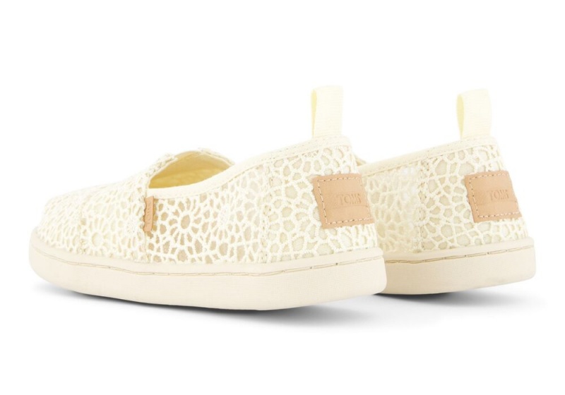 Toms Youth Moroccan Crochet Kids Shoe Beige | 0985MAIQV