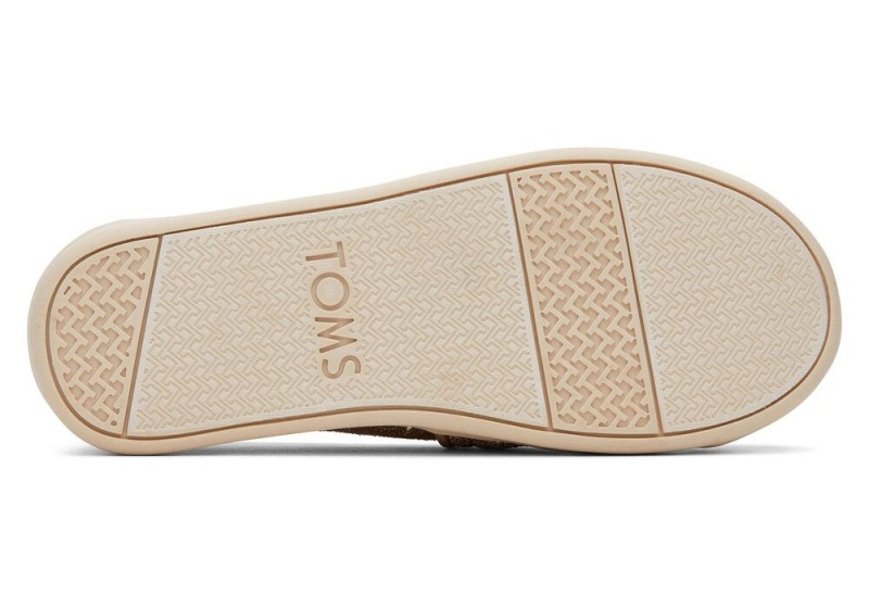 Toms Youth Sparkle Knit Kids Shoe Gold | 1349SIAEK